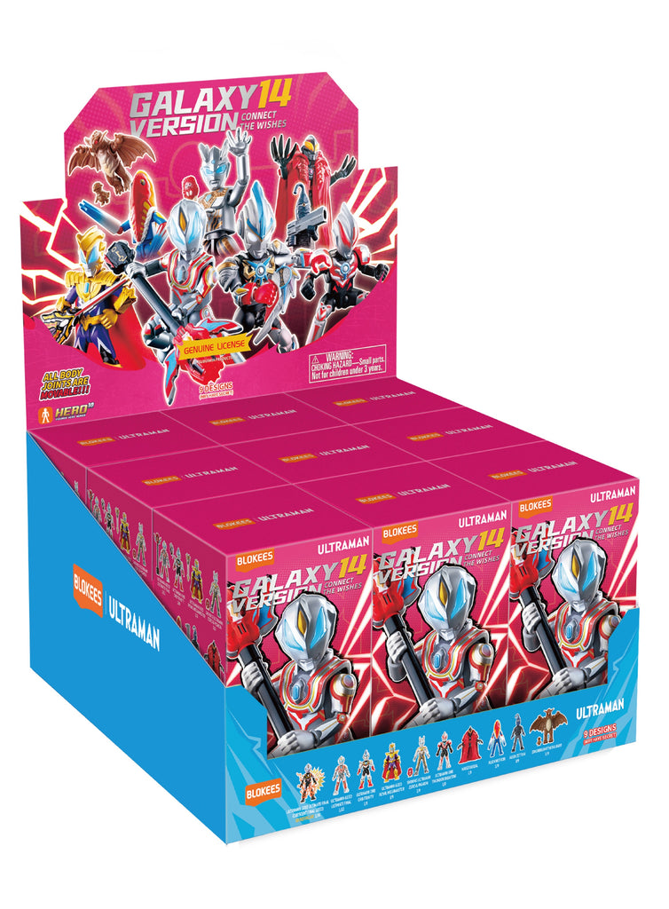 Blokees (Blind box) Figures PDQ (9 in 1) - Ultraman Galaxy Version 14 - Connect The Wishes!!