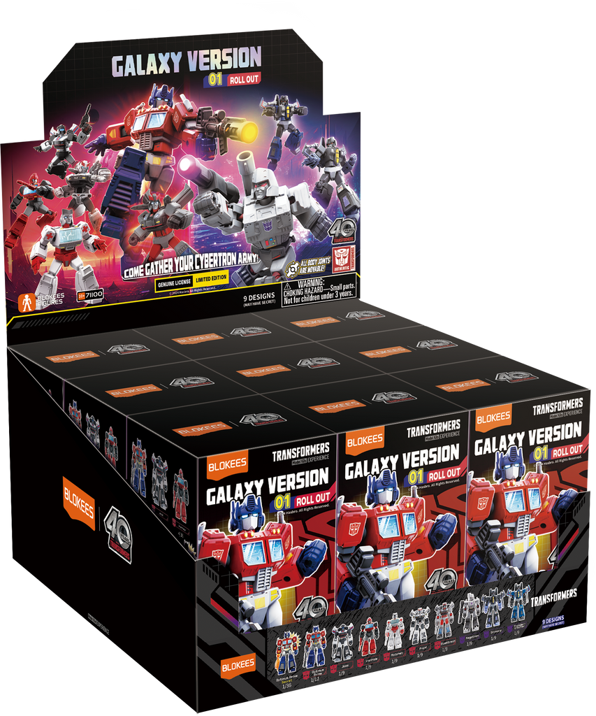 Blokees (Blind box) Superhero Toys, Building Model Kit for Children and Adults Figures PDQ (9 in 1) - Transformers Galaxy Version 01 - Autobots Roll Out
