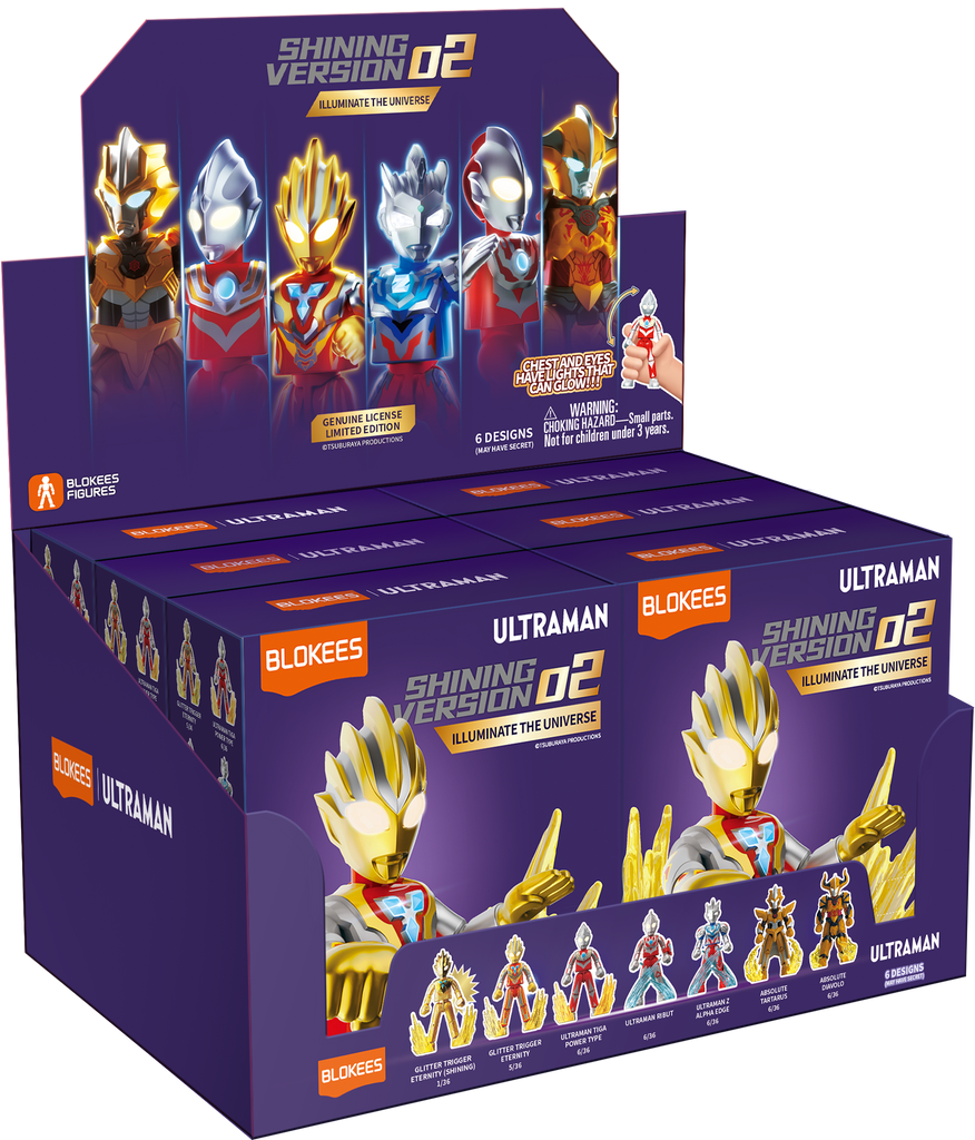 Blokees (Blind box) Figures PDQ (6 in 1) - Ultraman Shining Version 02-Luminate the Universe