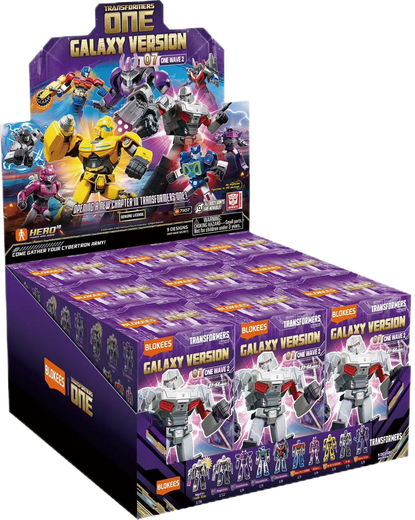 Blokees (Blind box) Superhero Toys, Building Model Kit for Children and Adults Figures PDQ (9 in 1) - Transformers Galaxy Version 07 - ONE WAVE2