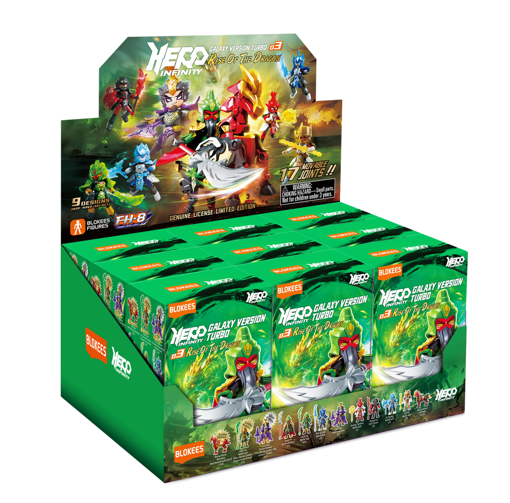 Blokees (Blind box) Figures PDQ (9 in 1) - Herospire Galaxy Version Tubro 03 - Rise of the Dragon
