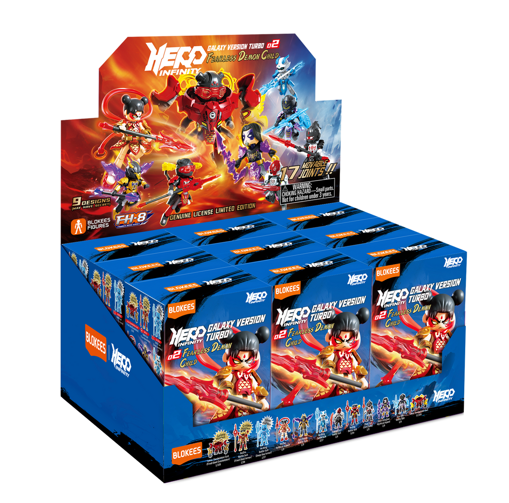 Blokees (Blind box) Figures PDQ (9 in 1) - Herospire Galaxy Version Tubro 02 - Fearless Demon Child