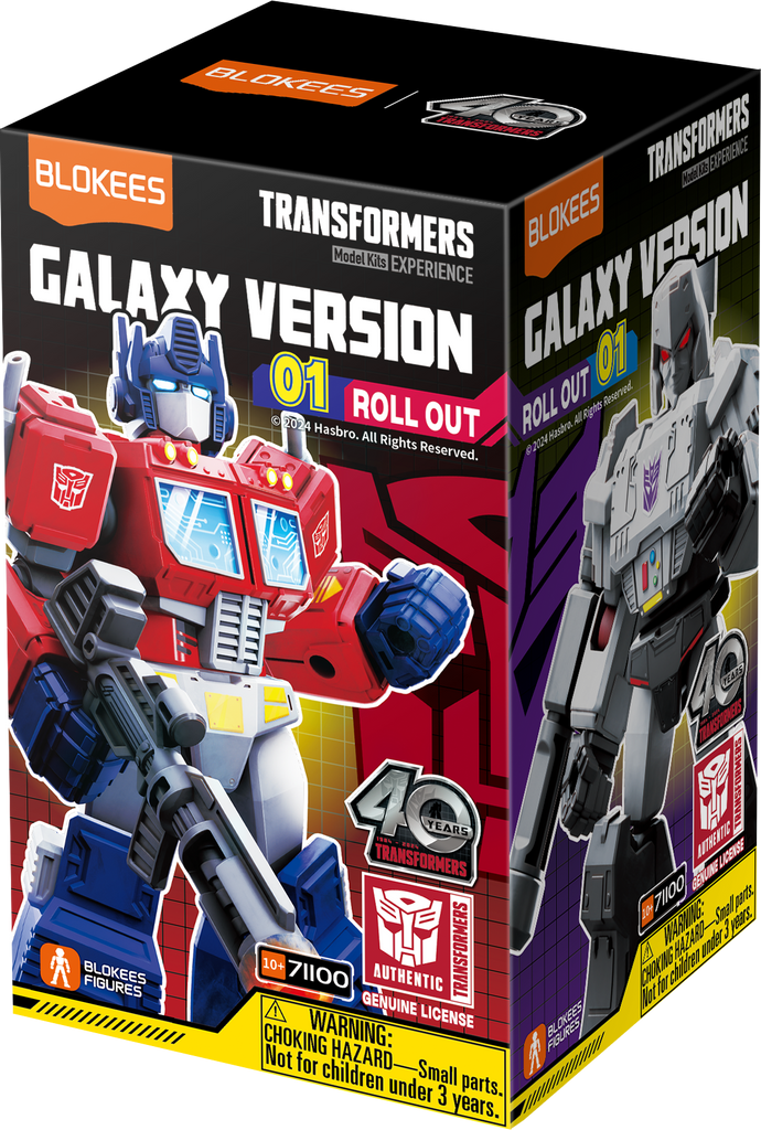 Blokees (Blind box) Superhero Toys, Building Model Kit for Children and Adults Figures PDQ (9 in 1) - Transformers Galaxy Version 01 - Autobots Roll Out