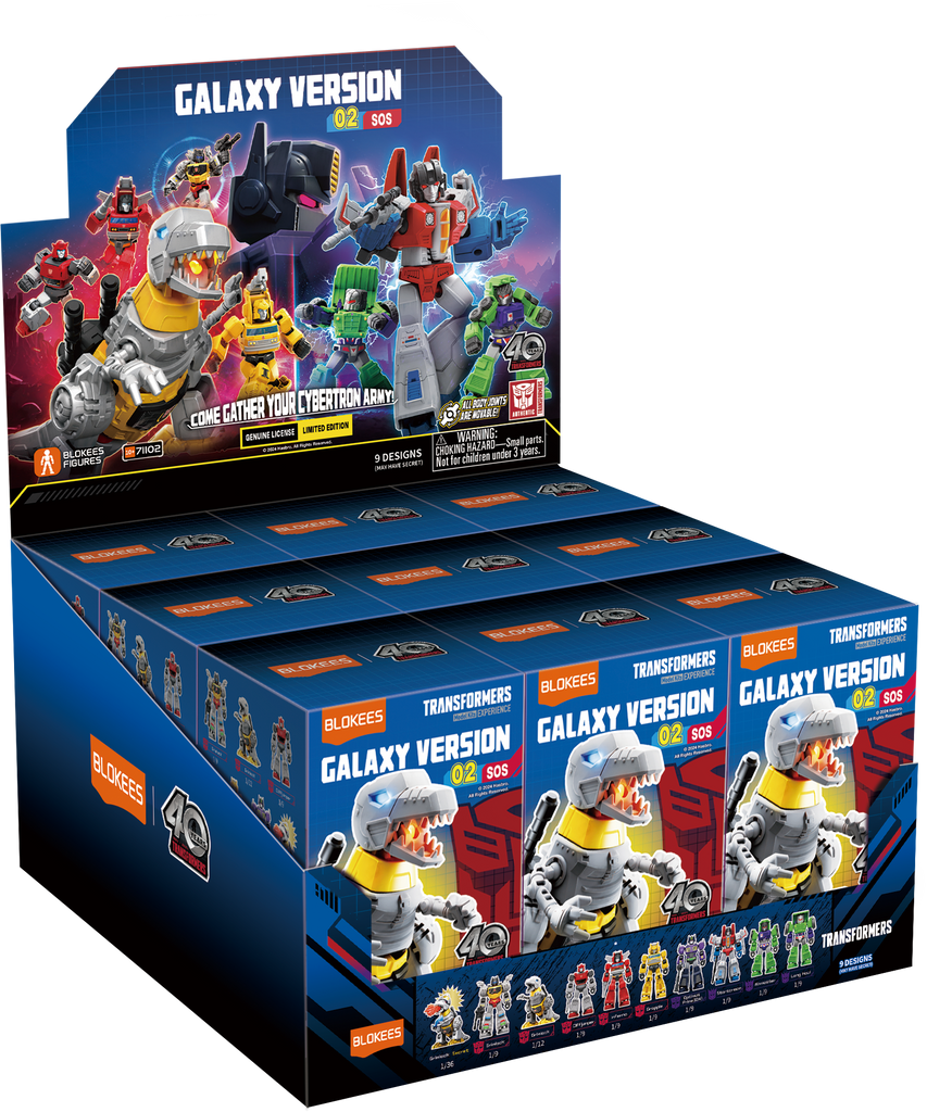 Blokees (Blind box) Superhero Toys, Building Model Kit for Children and Adults Figures PDQ (9 in 1)- Transformers Galaxy Version 02 - SOS