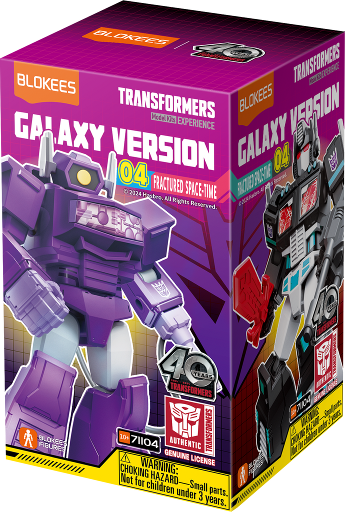 Blokees (Blind box) Superhero Toys, Building Model Kit for Children and Adults Figures PDQ (9 in 1)- Transformers Galaxy Version 04 - Fractured Space-Time