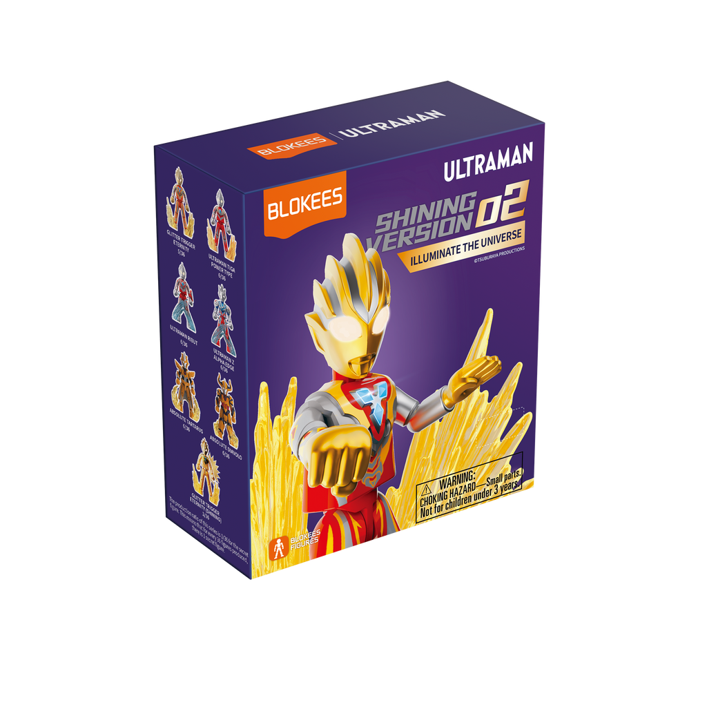 Blokees (Blind box) Figures PDQ (6 in 1) - Ultraman Shining Version 02-Luminate the Universe