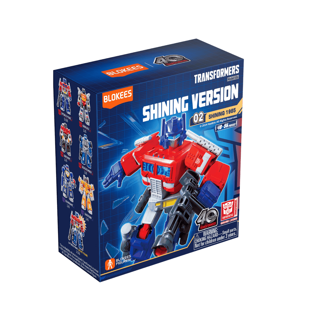 Blokees (Blind box) Superhero Toys, Building Model Kit for Children and Adults Figures PDQ (6 in 1) - Transformers Shining Version 02 - Shining 1985