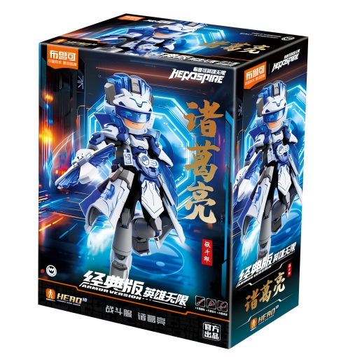 Blokees Figures - Hero Infinity (Model Kit) Armor Version 22-Zhuge Liang (Battle Suit)