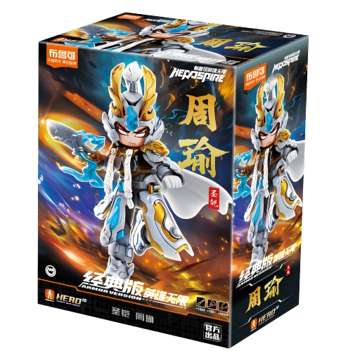 Blokees Figures - Hero Infinity (Model Kit) Armor Version 23 -Zhou Yu (Divine Armour)