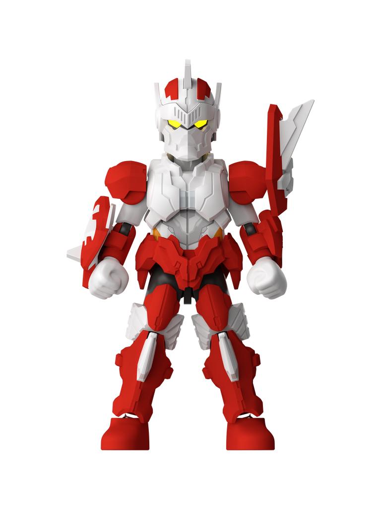 Blokees (Blind box) Figures PDQ (6 in 1) - Ultraman Shining Version 07- Super Deciding Fight