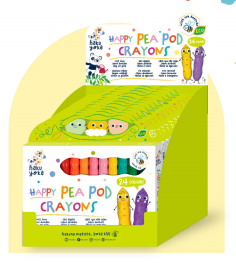 Haku Yoka Happy Pea Pod Crayons