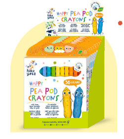 Haku Yoka Happy Pea Pod Crayons