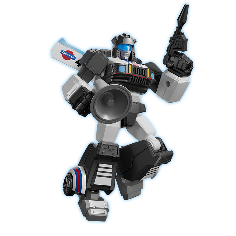 Blokees (Blind box) Superhero Toys, Building Model Kit for Children and Adults Figures PDQ (6 in 1) - Transformers Shining Version 01 - Shining Roll Out