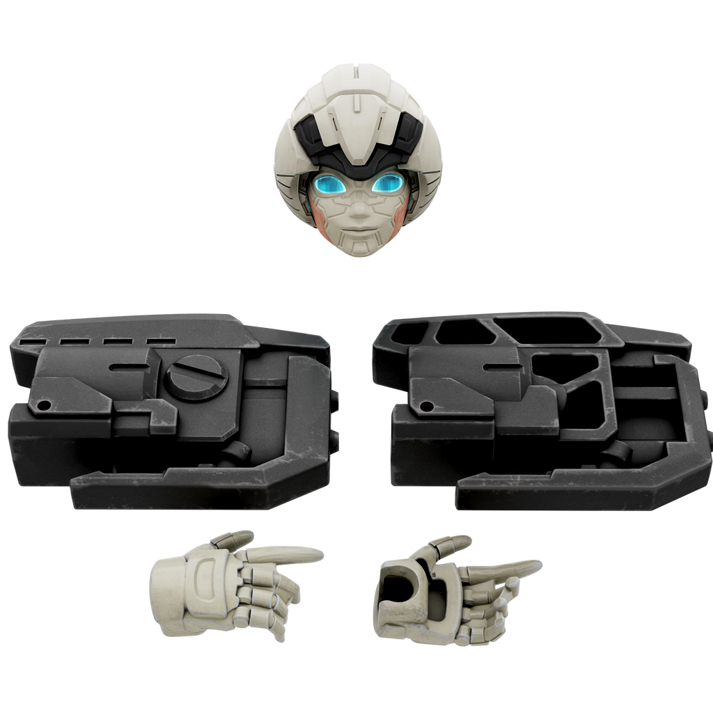 Blokees Figures Superhero Toys, Building Model Kit for Children and Adults - Transformers (Model Kit) Classic Class 07 - Arcee(10cm)
