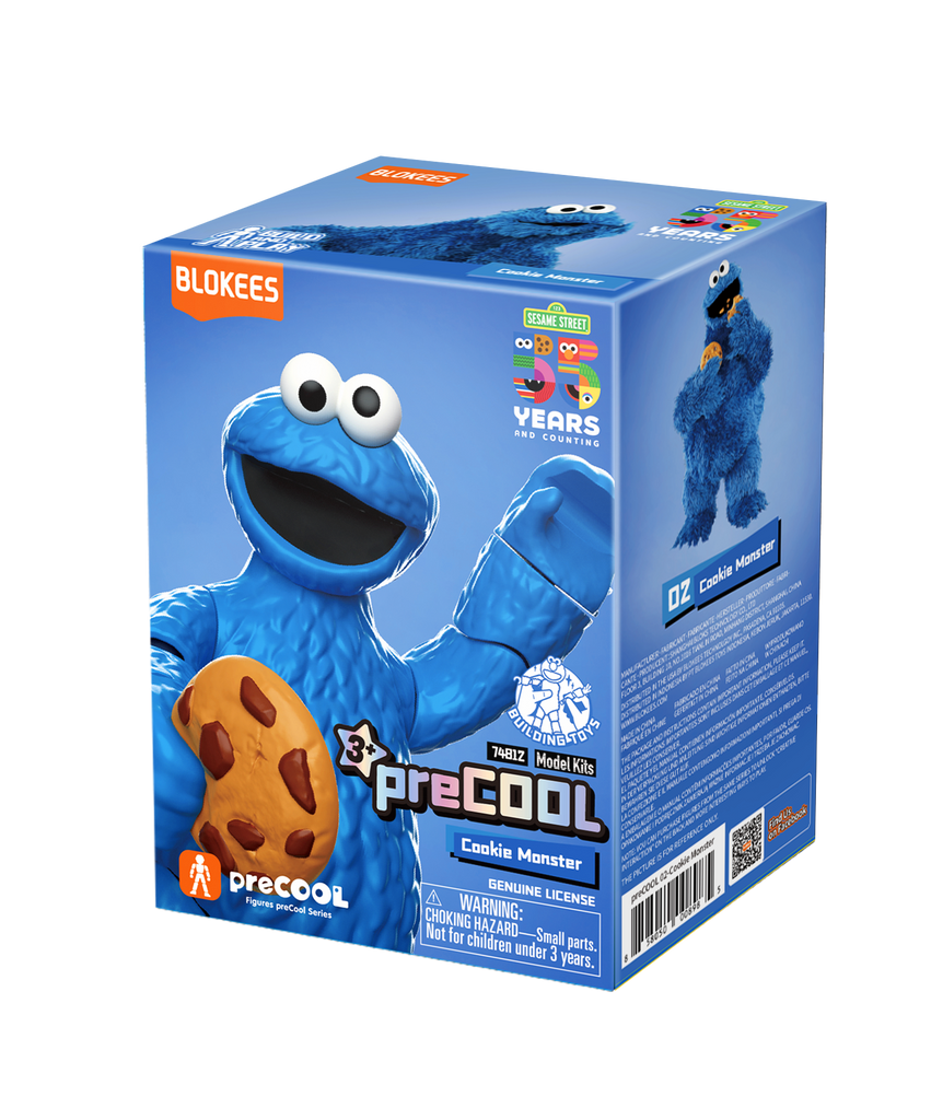 Blokees Figures - Sesame Street AL01 -Cookie Monster Officially Licensed Children's Toy from 2 Years, Gifts
