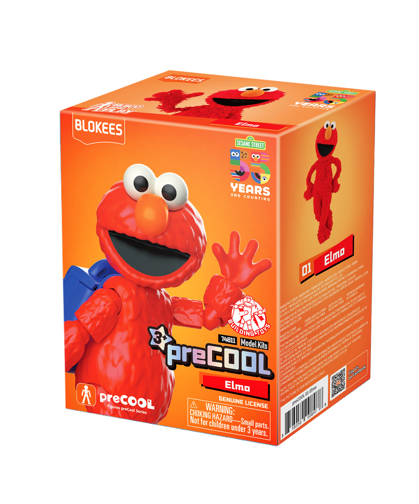 Blokees Figures - Sesame Street AL01 -Elmo Officially Licensed Children's Toy from 2 Years, Gifts