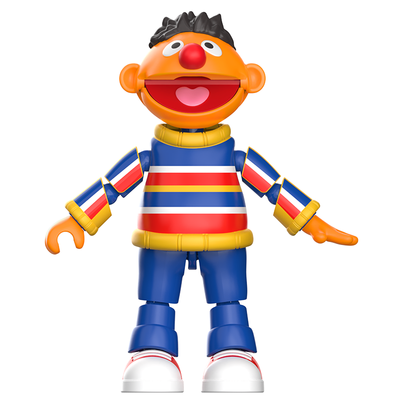 Blokees Figures - Sesame Street AL02 -Ernie Officially Licensed Children's Toy from 2 Years, Gifts