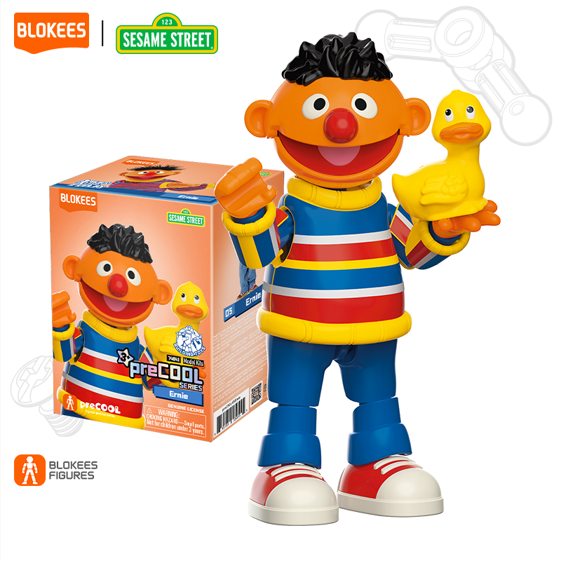 Blokees Figures - Sesame Street AL02 -Ernie Officially Licensed Children's Toy from 2 Years, Gifts
