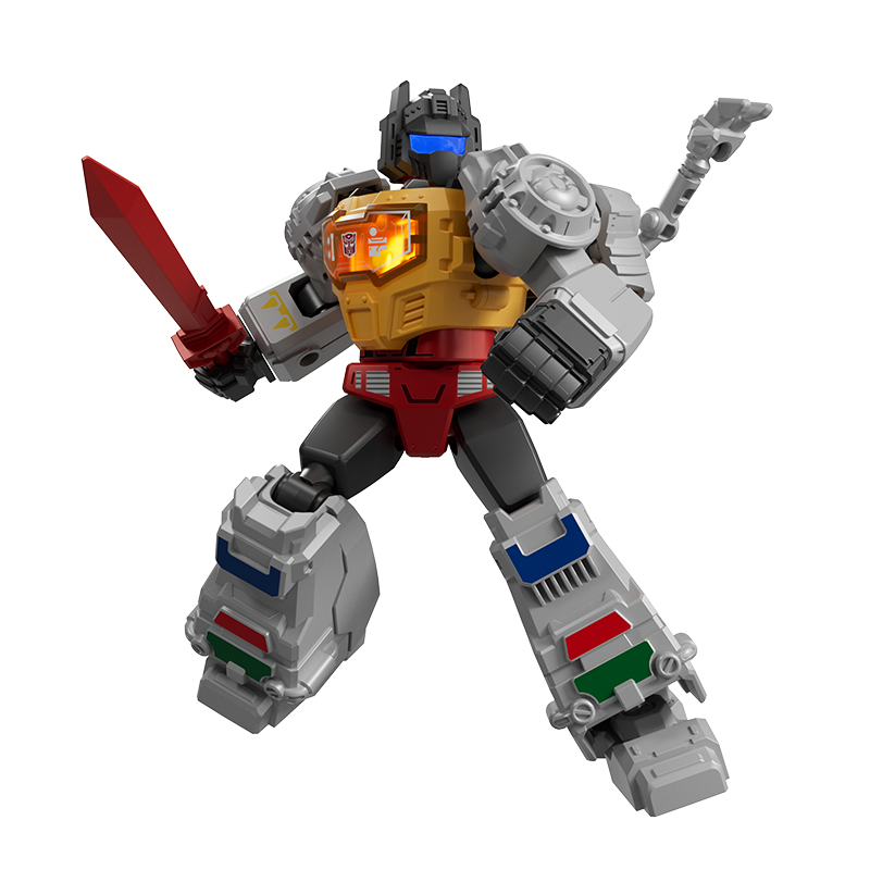 Blokees (Blind box) Superhero Toys, Building Model Kit for Children and Adults Figures PDQ (6 in 1) - Transformers Shining Version 02 - Shining 1985