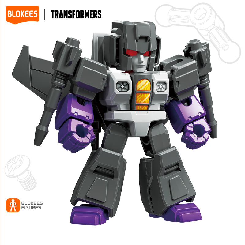 Blokees (Blind box) Superhero Toys, Building Model Kit for Children and Adults Figures PDQ (12 in 1) - Transformers Galaxy Version Defender 03 - Heavy Metal War
