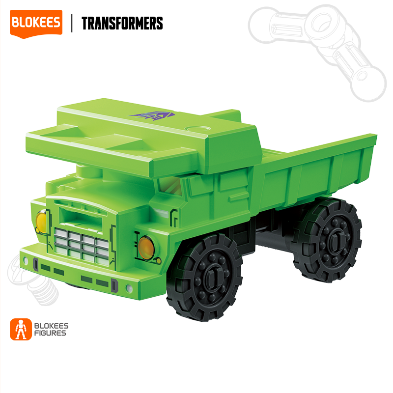 Blokees (Blind box) Superhero Toys, Building Model Kit for Children and Adults Figures PDQ (12 in 1) - Transformers Galaxy Version Defender 03 - Heavy Metal War