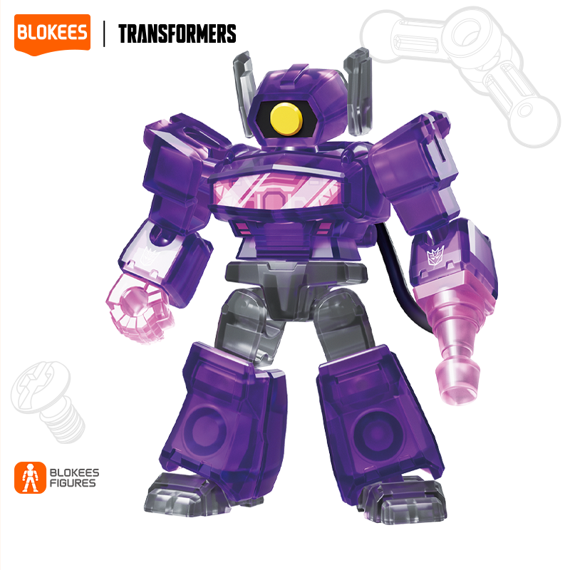 Blokees (Blind box) Superhero Toys, Building Model Kit for Children and Adults Figures PDQ (12 in 1) - Transformers Galaxy Version Defender 03 - Heavy Metal War