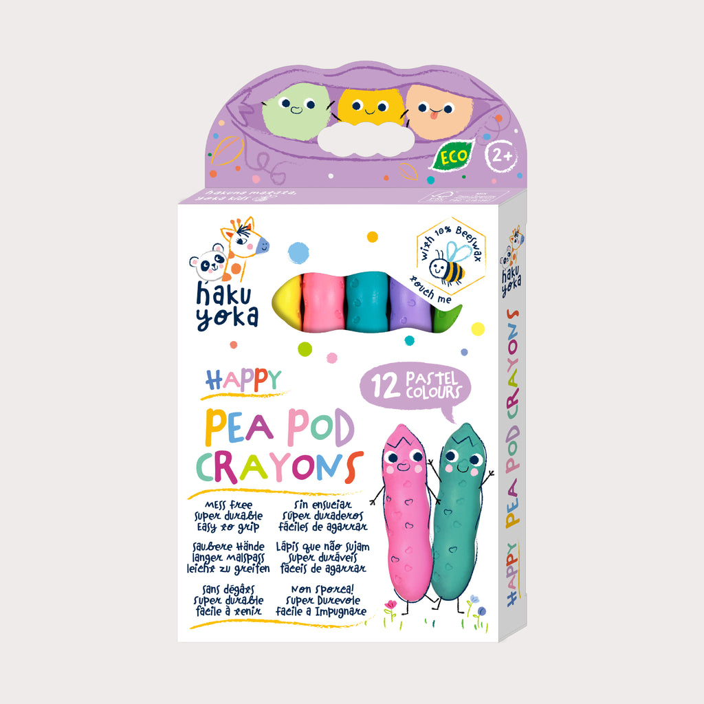 Haku Yoka Happy Pea Pod Crayons