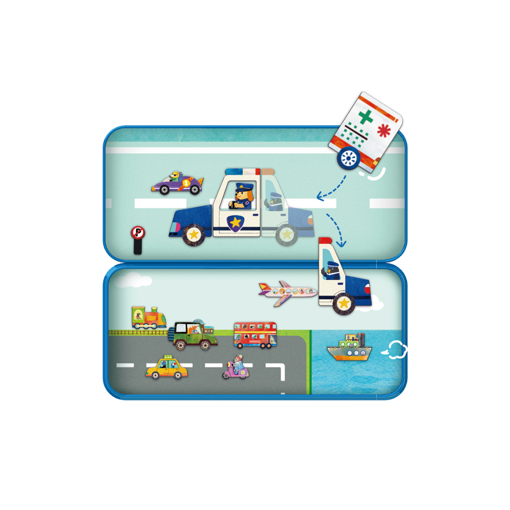 MierEdu Travel Magnetic Box- Vehicles