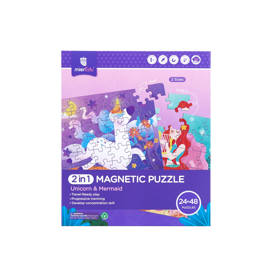 mierEdu 2 in 1 Magnetic Puzzles