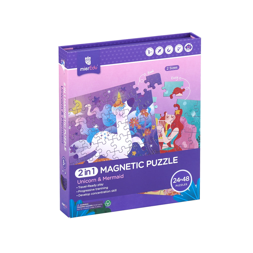 mierEdu 2 in 1 Magnetic Puzzles