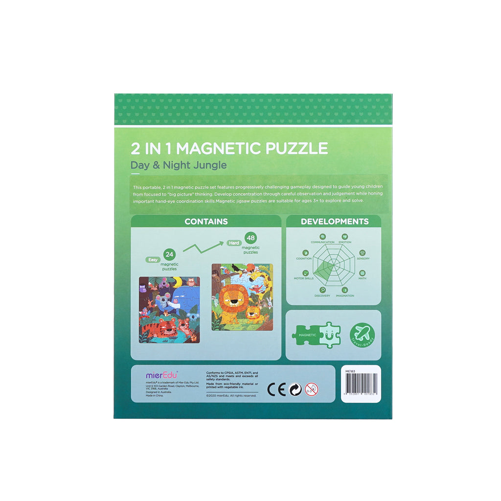 mierEdu 2 in 1 Magnetic Puzzles