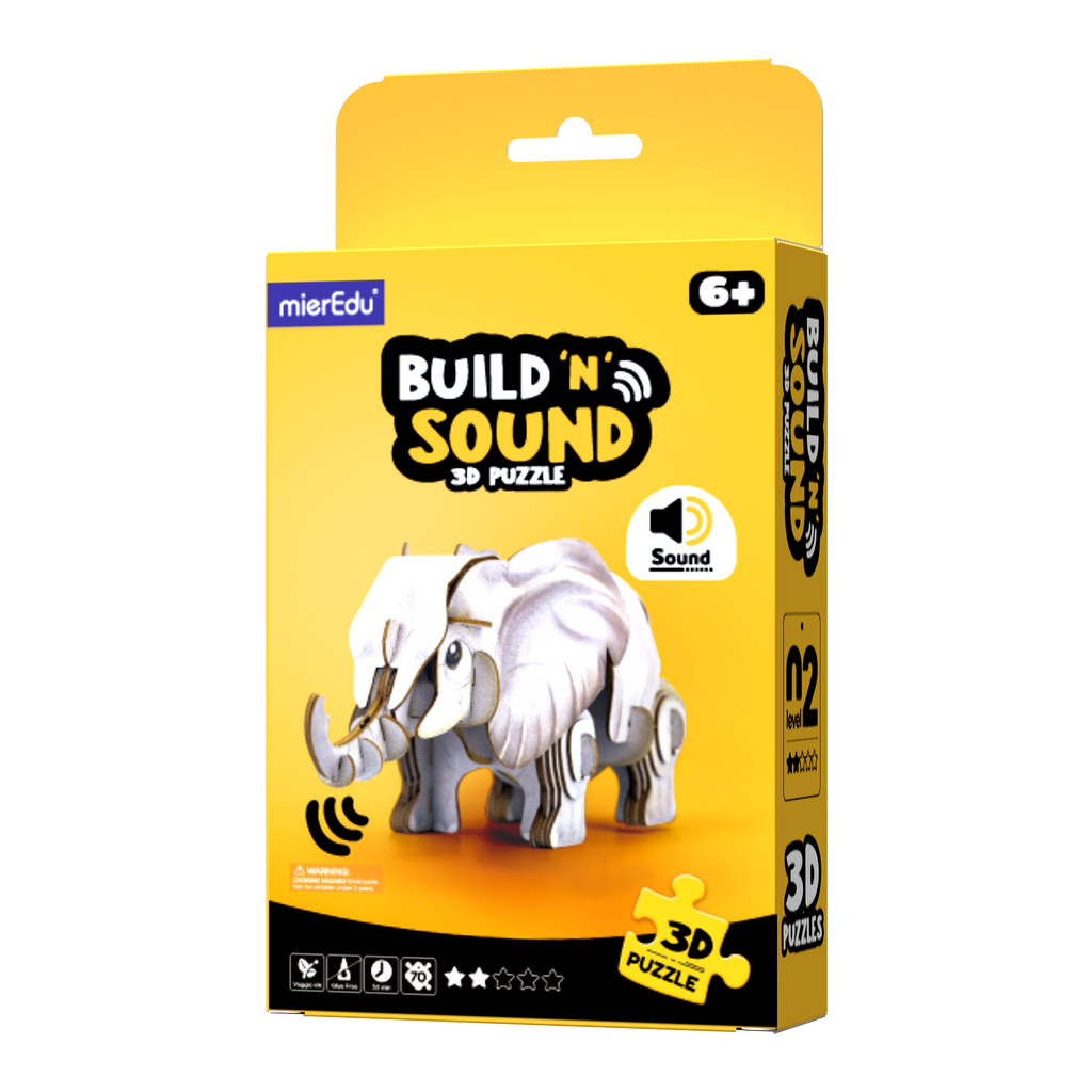 POPUZ BUILD 'N' SOUND 3D PUZZLE - African Savannah