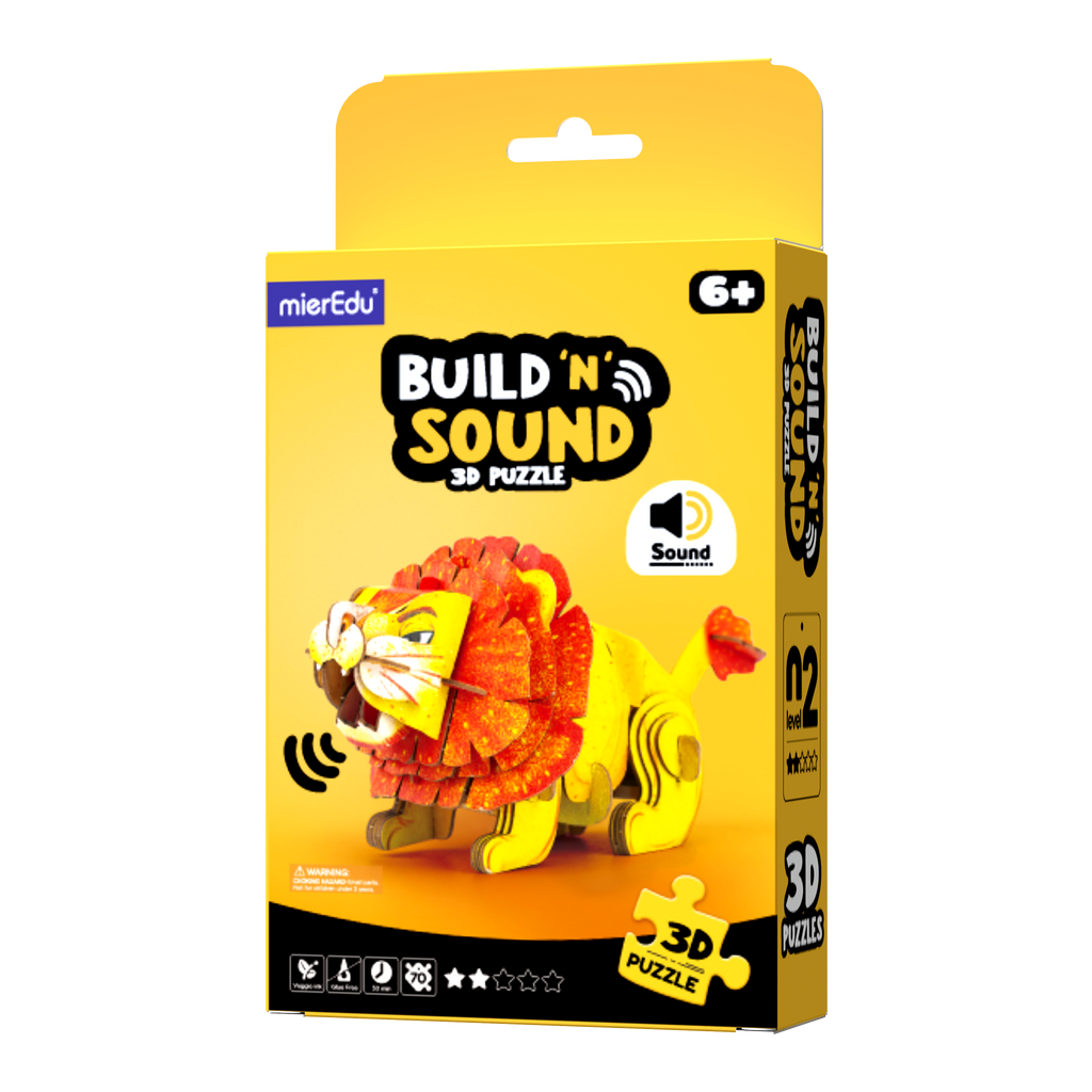 POPUZ BUILD 'N' SOUND 3D PUZZLE - African Savannah