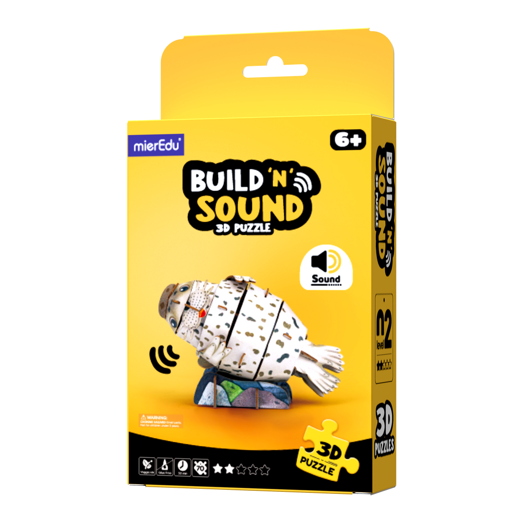 POPUZ BUILD 'N' SOUND 3D PUZZLE - Polar