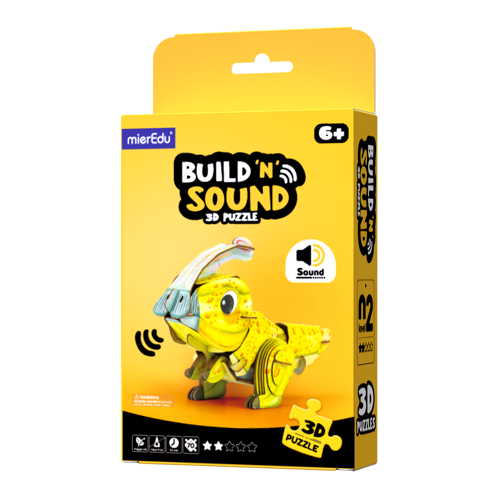 POPUZ BUILD 'N' SOUND 3D PUZZLE - Dinosaurs