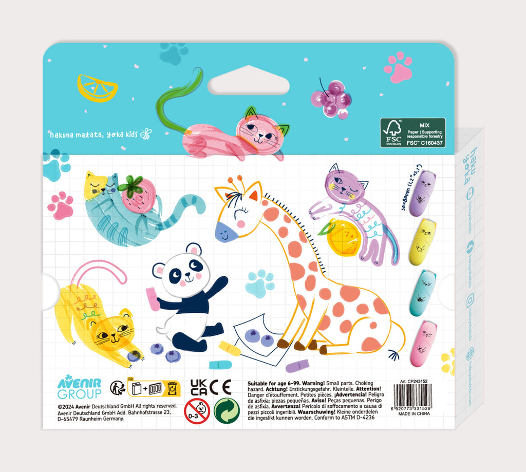 Haku Yoka Mini Markers- Meow Meow Scented