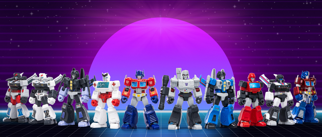 Blokees (Blind box) Superhero Toys, Building Model Kit for Children and Adults Figures PDQ (9 in 1) - Transformers Galaxy Version 01 - Autobots Roll Out