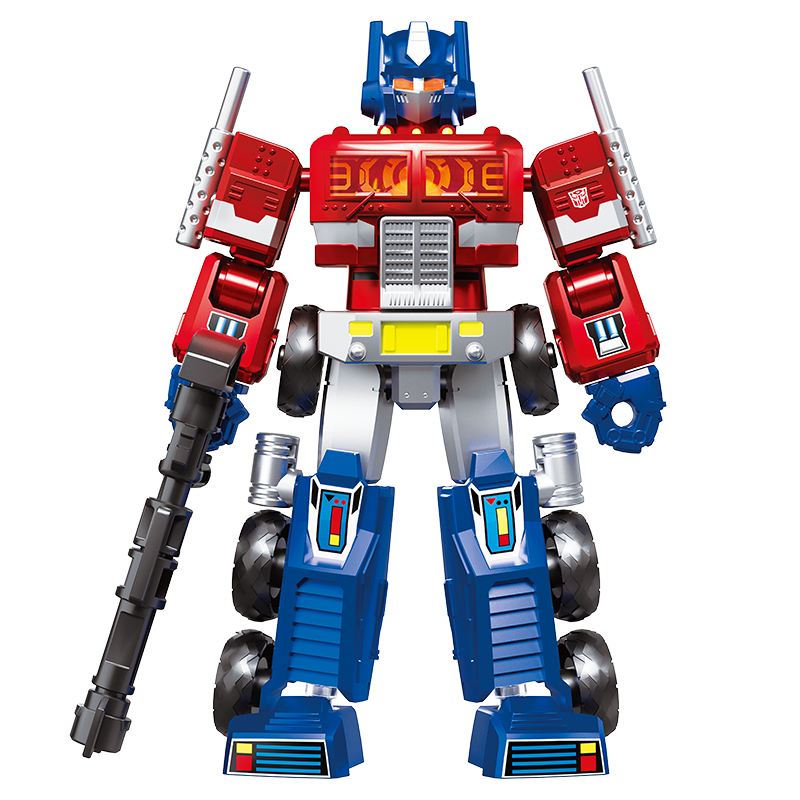 Blokees (Blind box) Superhero Toys, Building Model Kit for Children and Adults Figures PDQ (6 in 1) - Transformers Shining Version 02 - Shining 1985