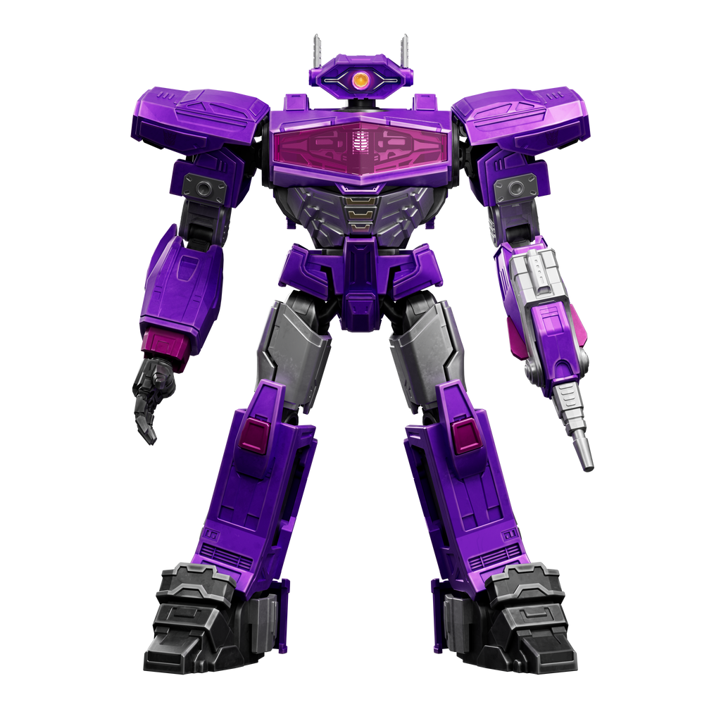 Blokees Figures - Transformers Superhero Toys, Building Model Kit for Children and Adults (Model Kit) Classic Class 18 - Shockwave (12.5 cm)