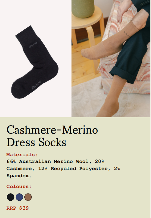 Paire Cashmere-Merino Dress Socks