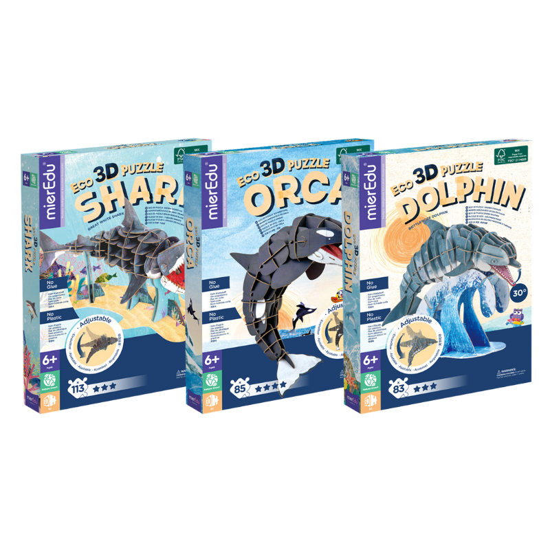 mierEdu ECO 3D Puzzles - Ocean Theme